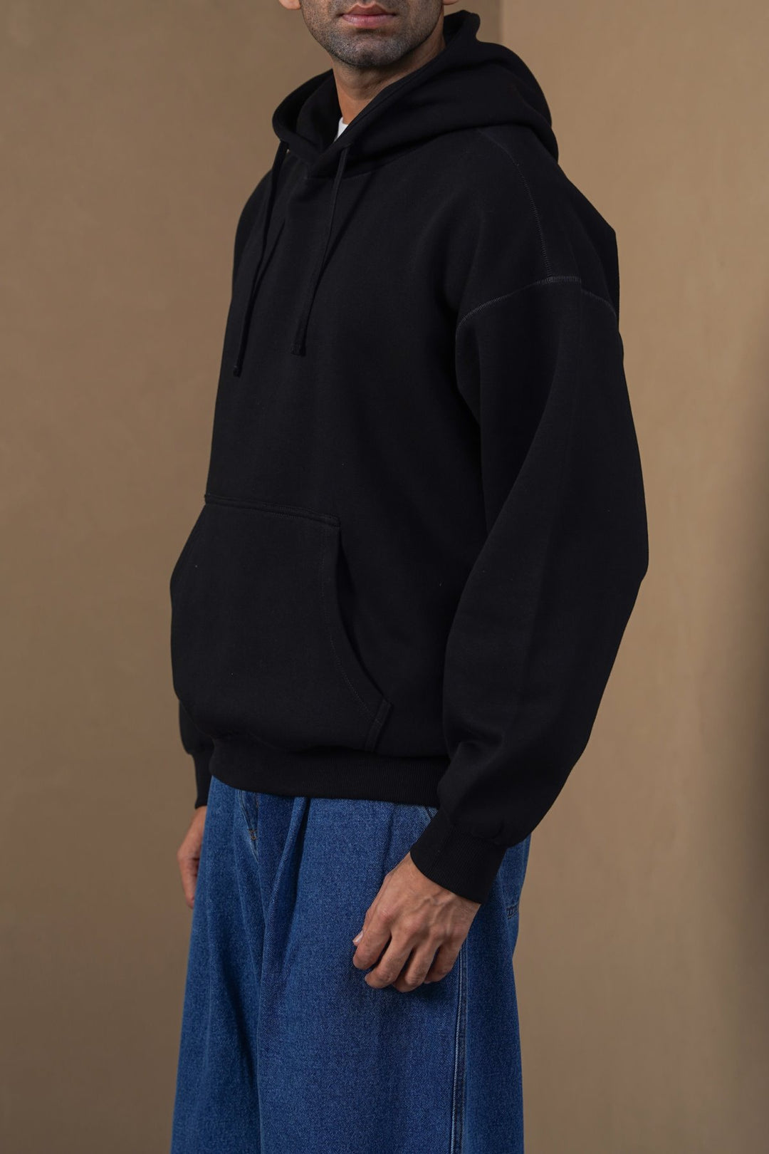 BLACK CLASSIC OVERSIZED HOODIE