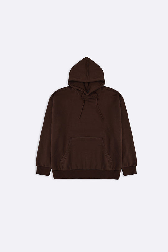 BROWN CLASSIC OVERSIZED HOODIE