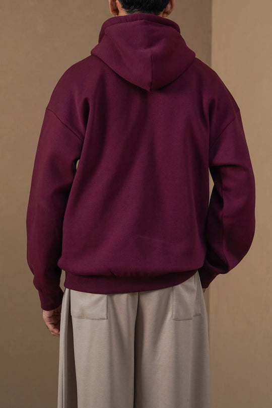 BURGUNDY CLASSIC OVERSIZED HOODIE