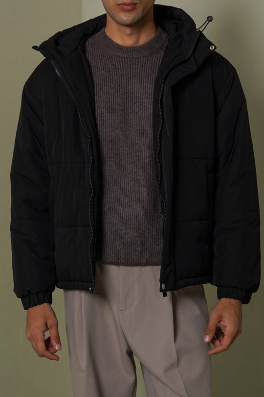 HOODED PUFFER JACKET