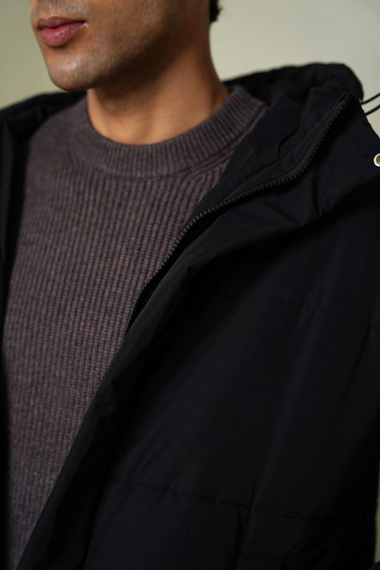 HOODED PUFFER JACKET