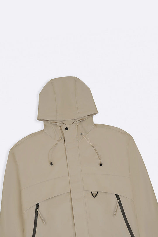 BEIGE UTILITY PARKA