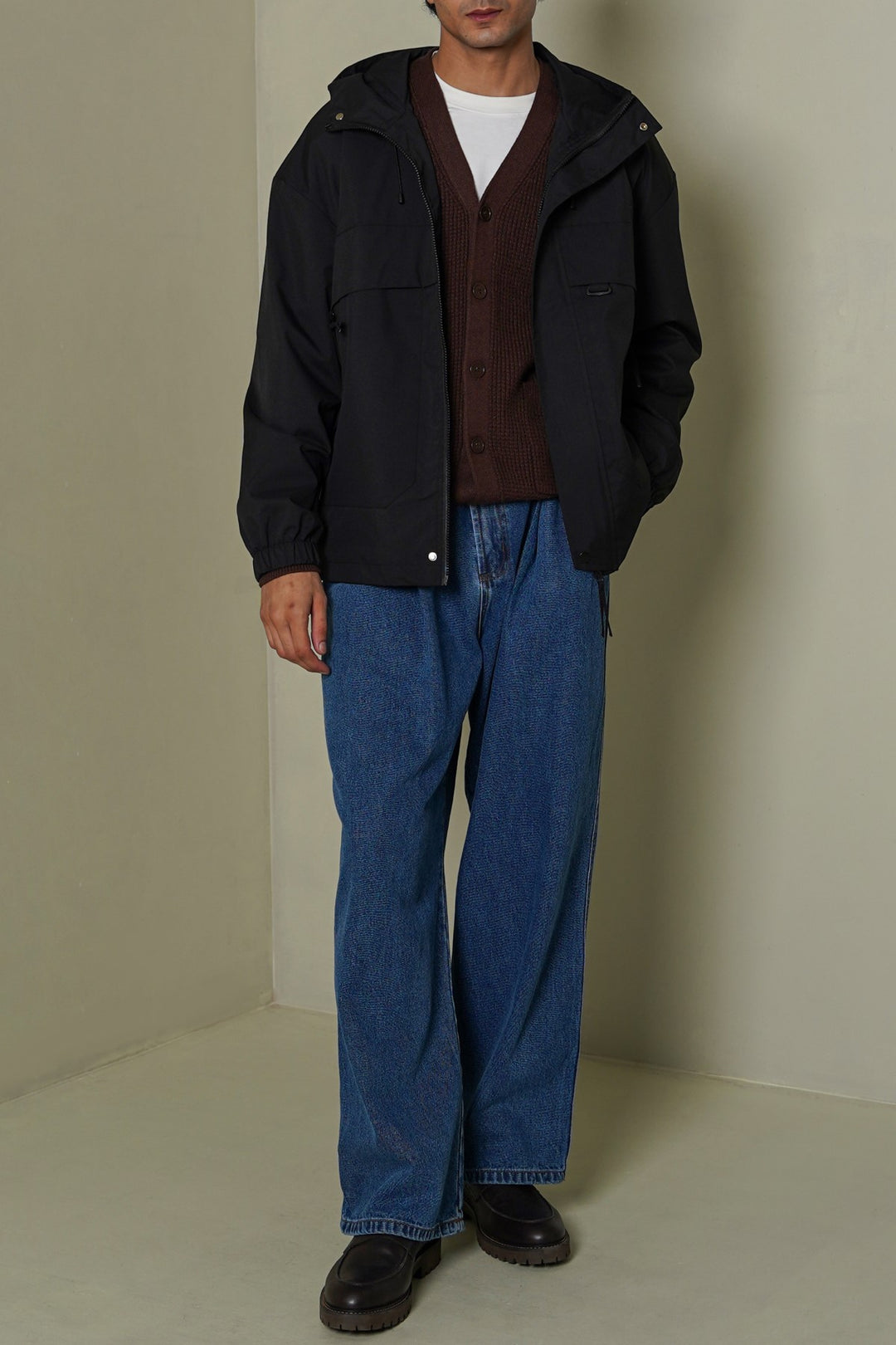 BLACK UTILITY PARKA
