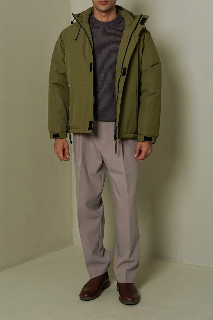LIGHT OLIVE PADDED PARKA