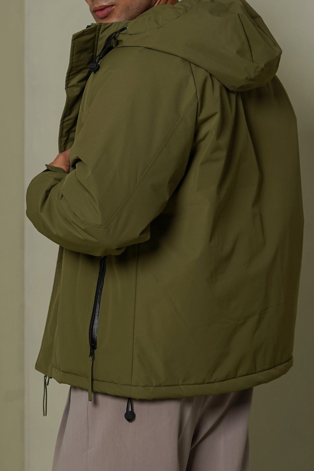 LIGHT OLIVE PADDED PARKA