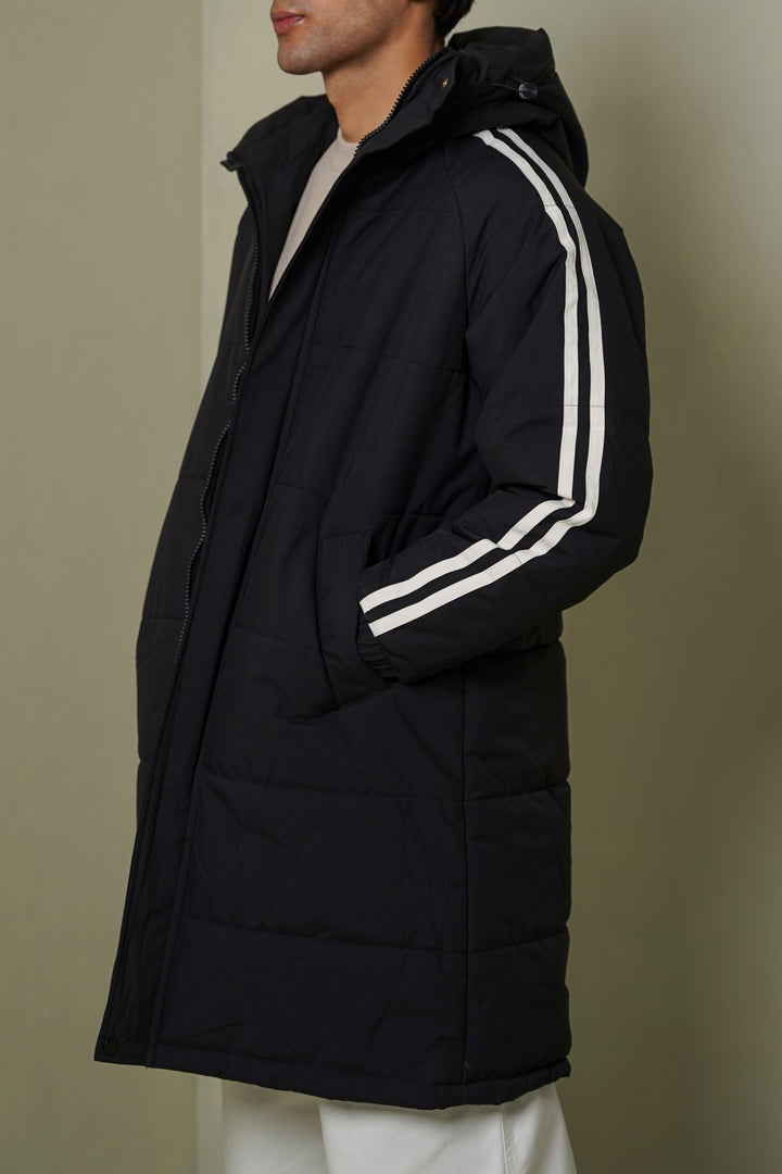 BLACK PUFFER COAT