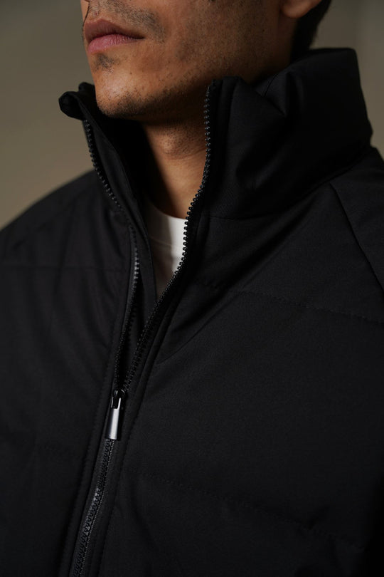 BLACK POLAR QUILT JACKET