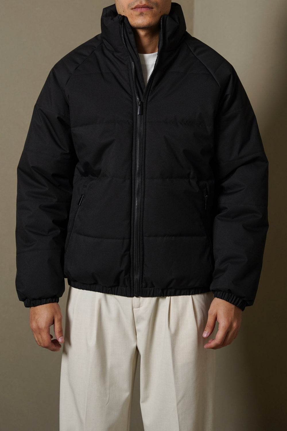 BLACK POLAR QUILT JACKET