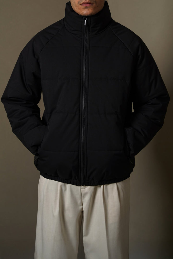 BLACK POLAR QUILT JACKET