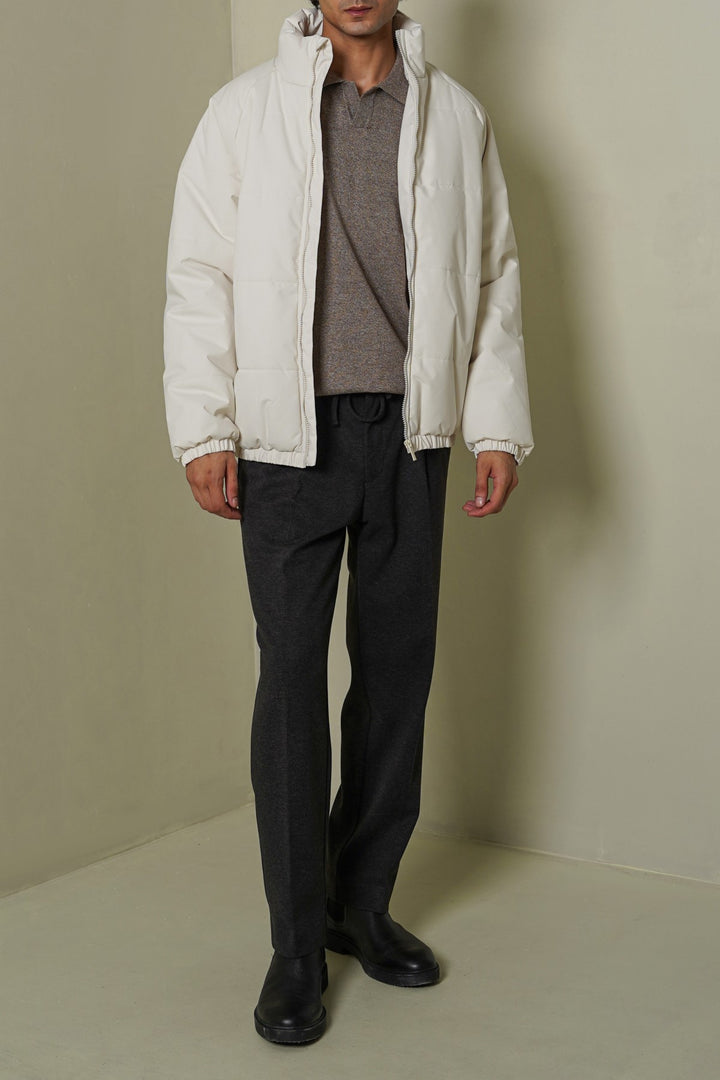IVORY POLAR QUILT JACKET