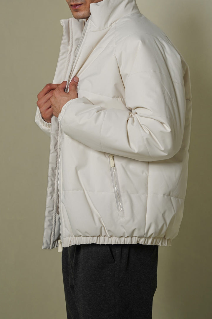 IVORY POLAR QUILT JACKET