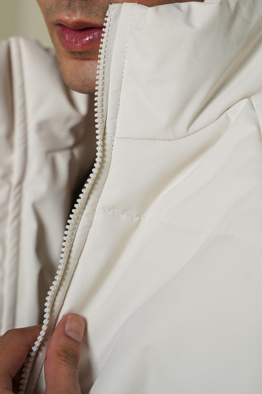 IVORY POLAR QUILT JACKET