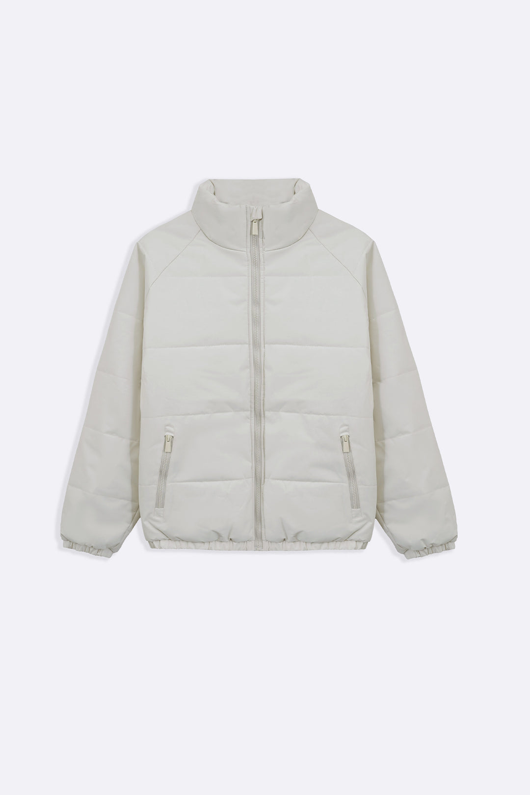 IVORY POLAR QUILT JACKET