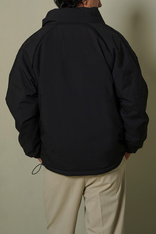 BLACK REVERSIBLE SHERPA PUFFER