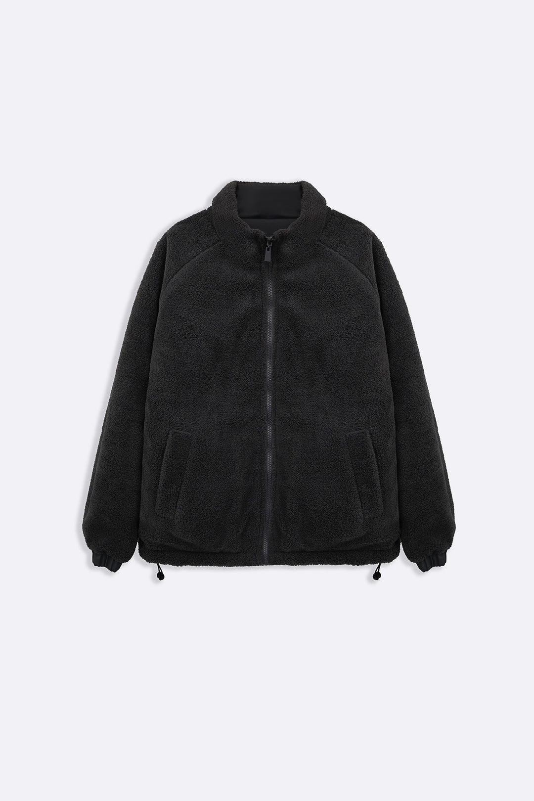 GREY REVERSIBLE SHERPA PUFFER