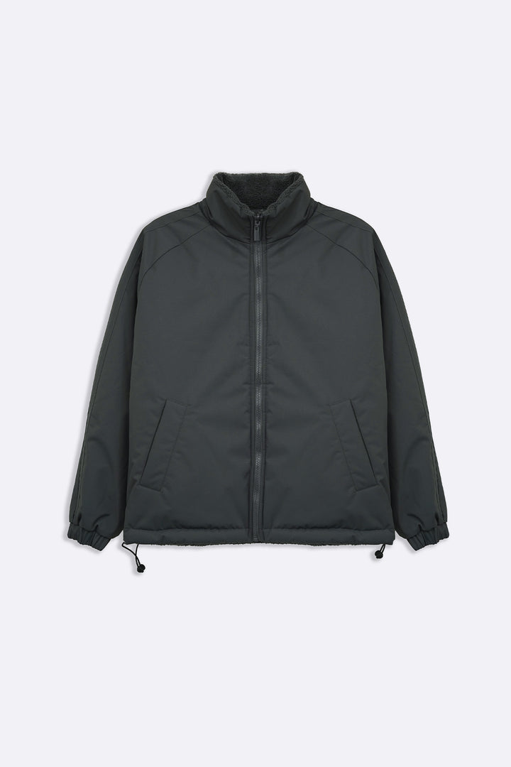 GREY REVERSIBLE SHERPA PUFFER