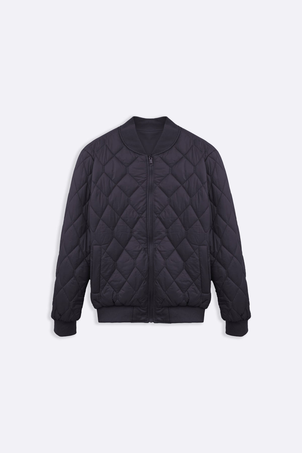 NAVY REVERSIBLE BOMBER JACKET