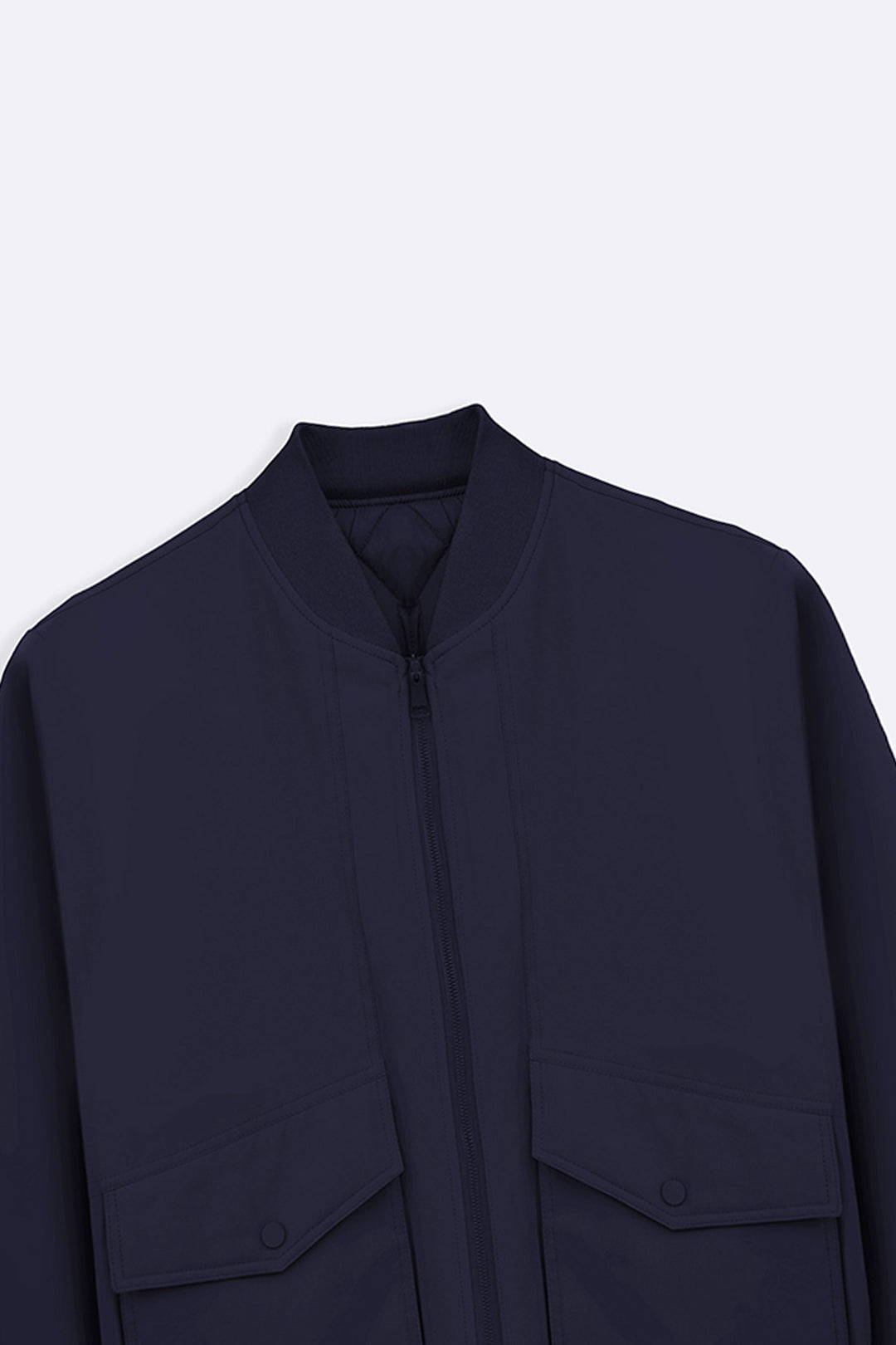 NAVY REVERSIBLE BOMBER JACKET