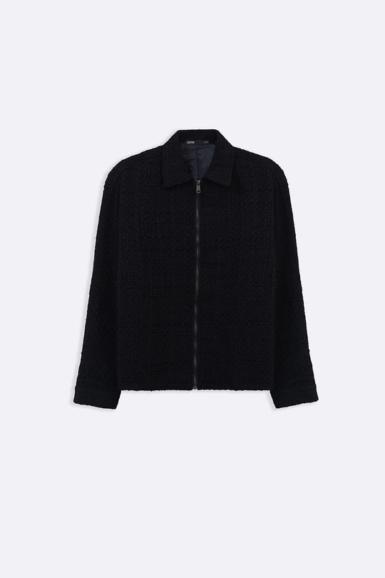 BLACK BOUCLE JACKET