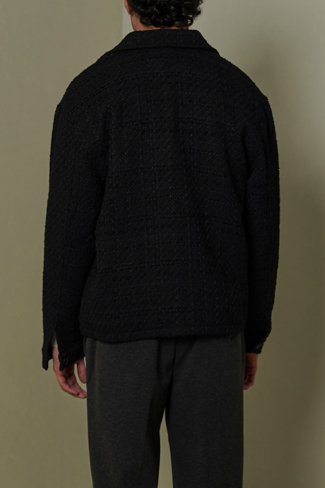 BLACK BOUCLE JACKET