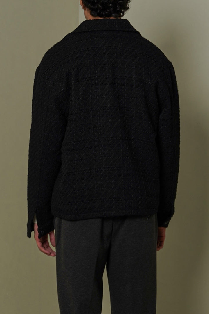 BLACK BOUCLE JACKET