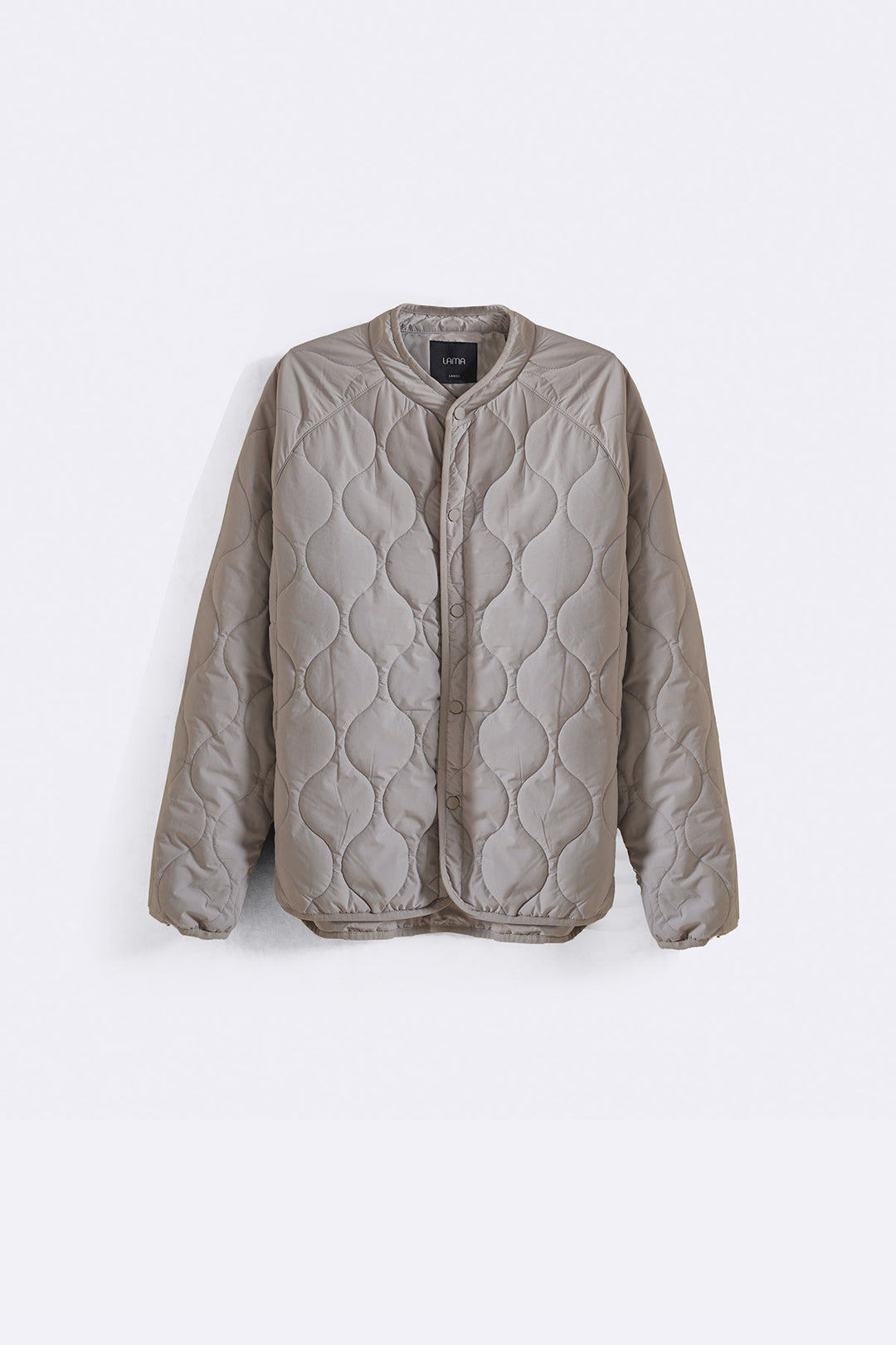 SAND QUILTED MANDARIN JACKET