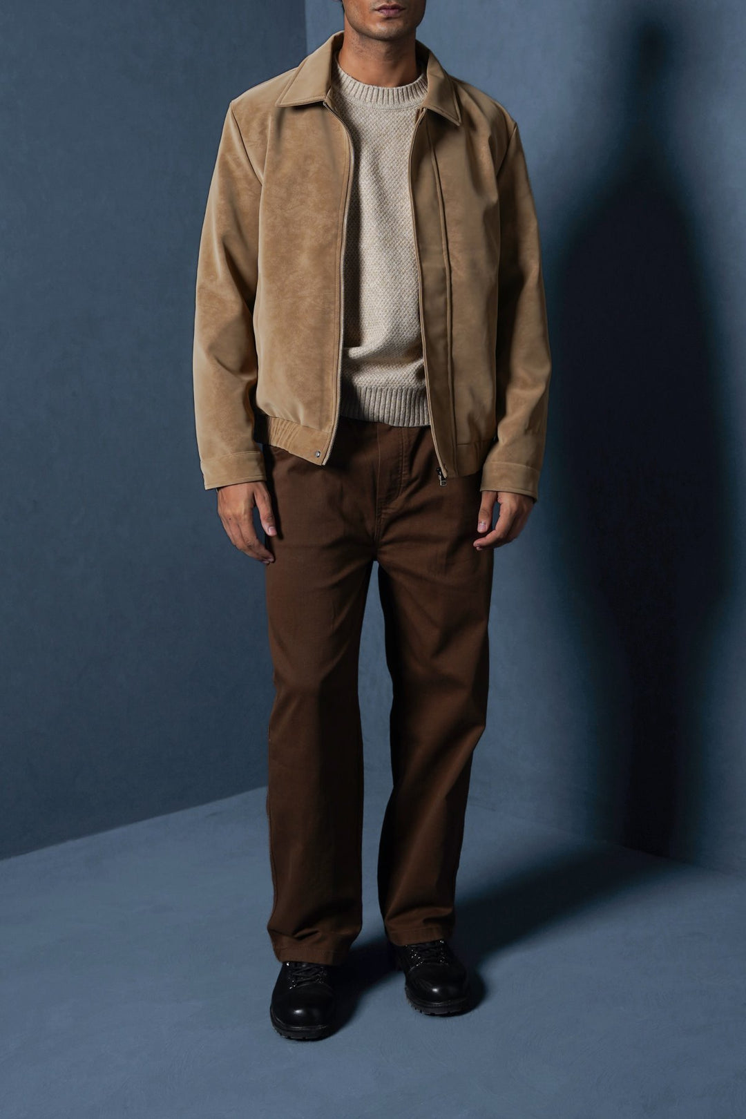 BEIGE TEXTURED JACKET