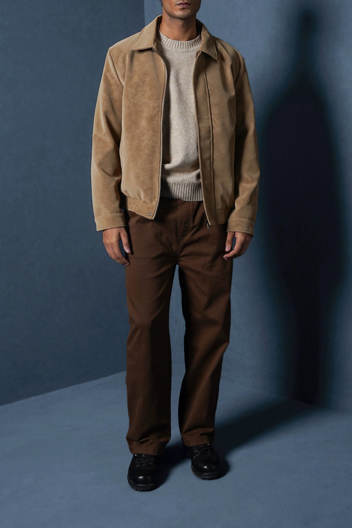 BEIGE TEXTURED JACKET