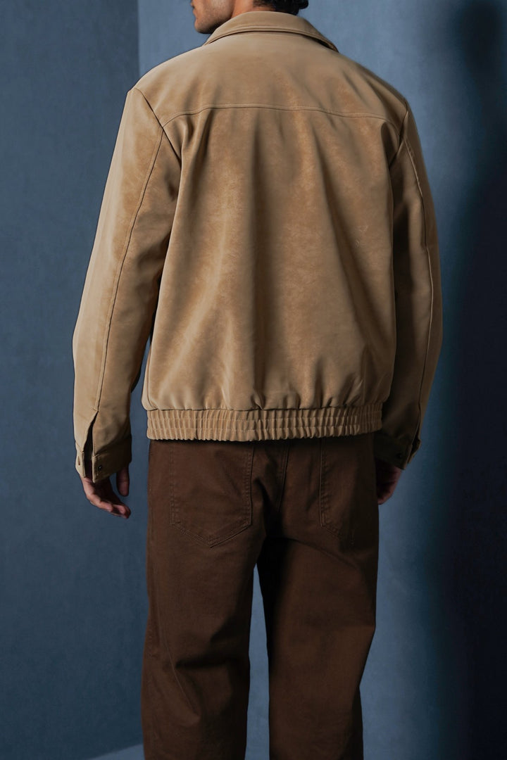 BEIGE TEXTURED JACKET