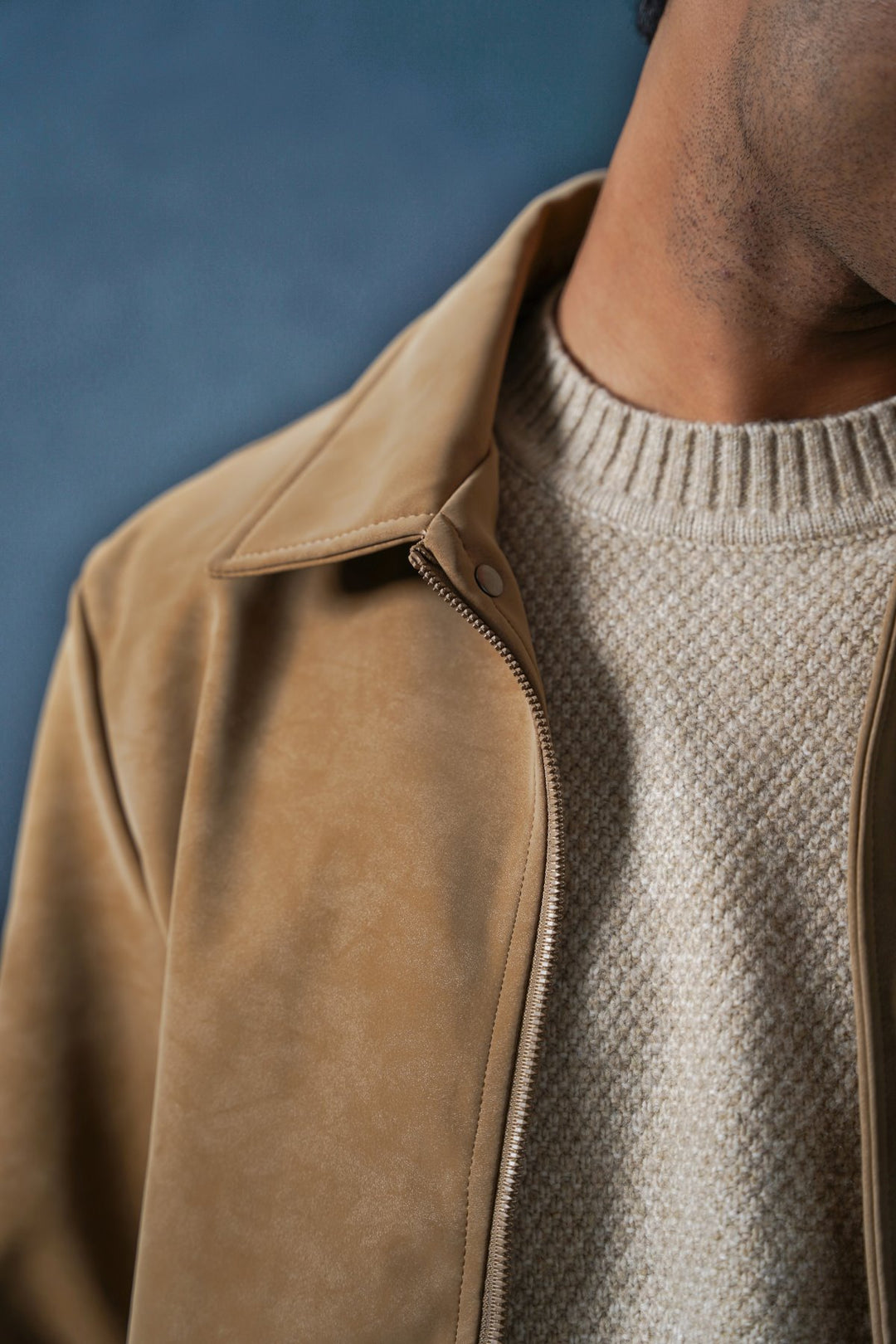 BEIGE TEXTURED JACKET