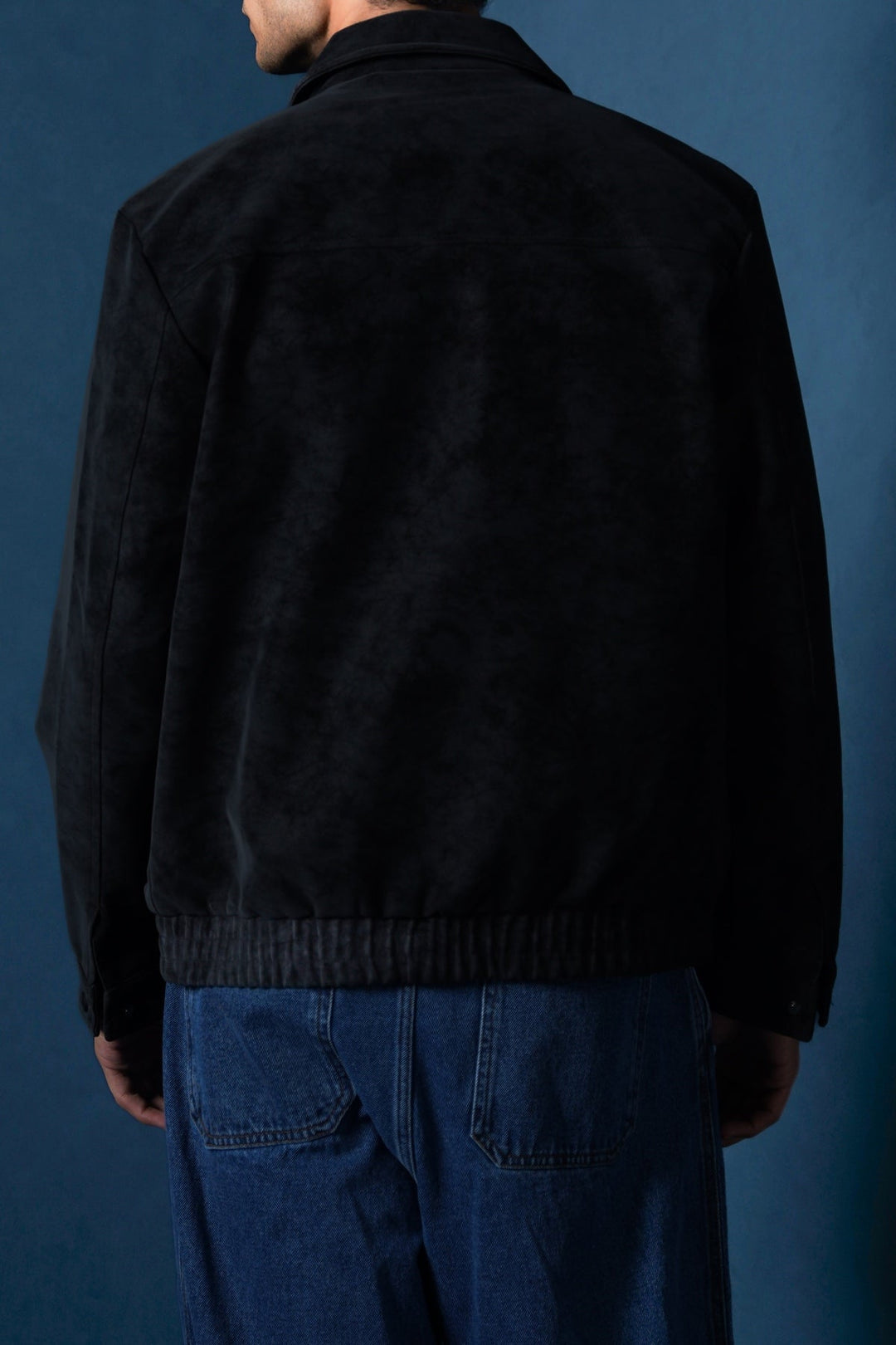 BLACK TEXTURED JACKET