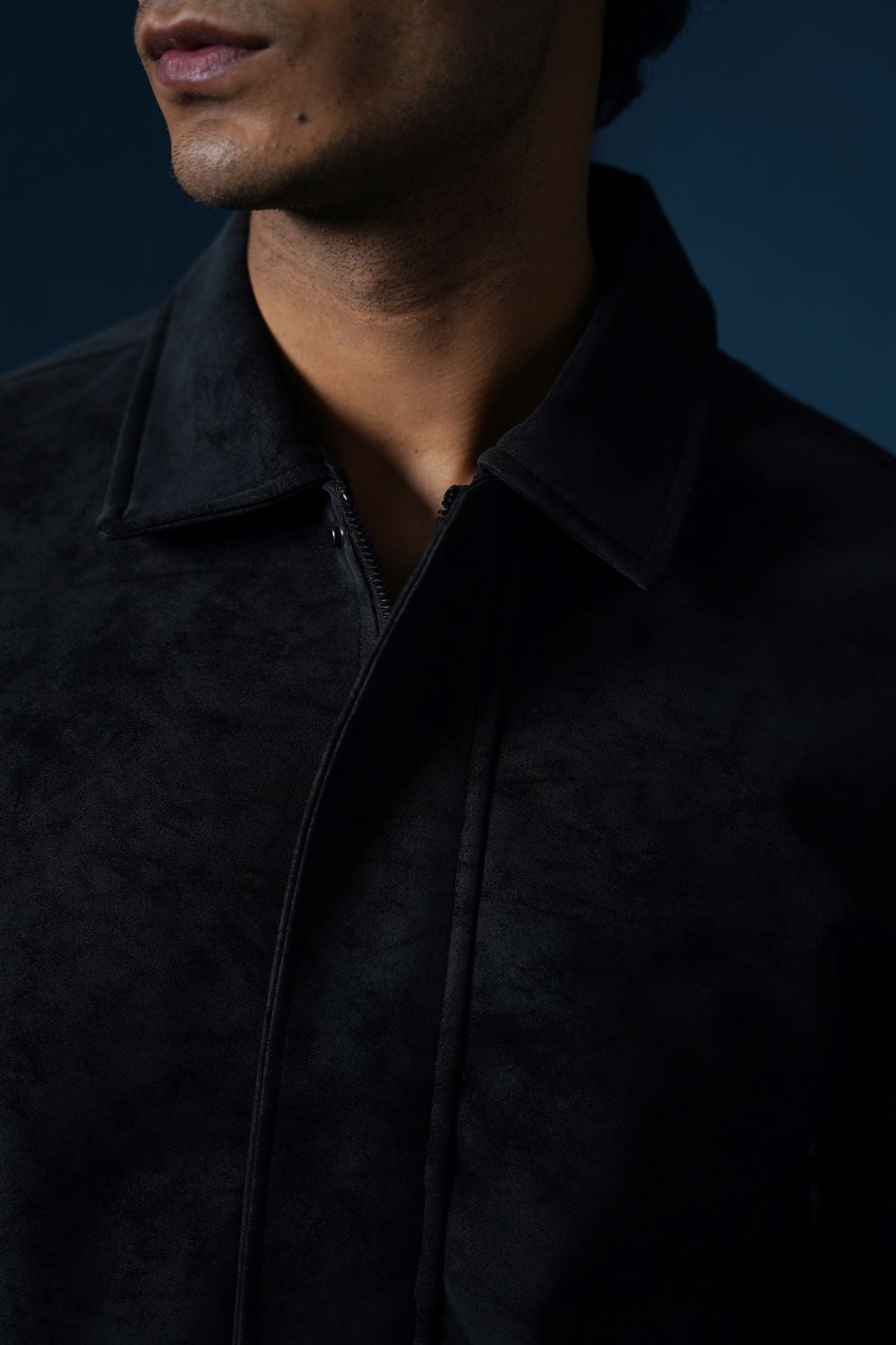 BLACK TEXTURED JACKET