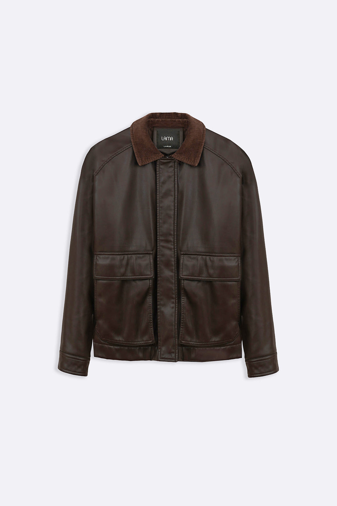 DARK BROWN AVIATOR BLOUSON JACKET
