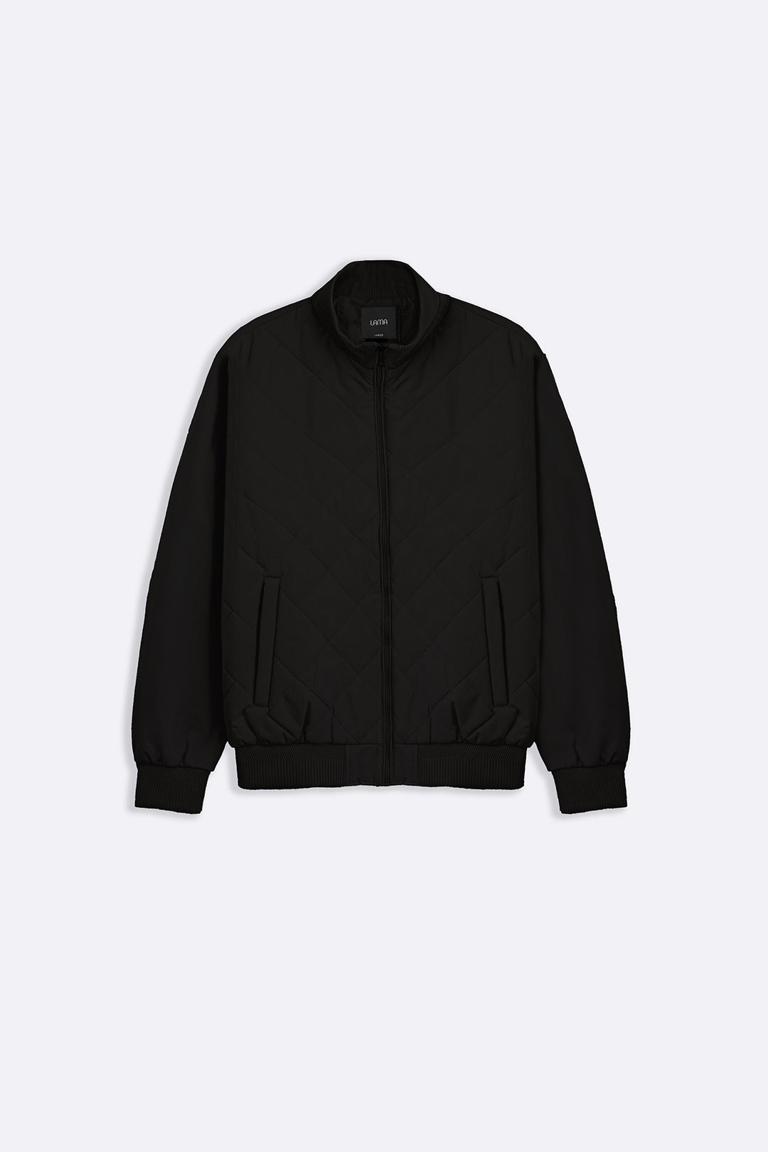 BLACK POLO QUILT JACKET