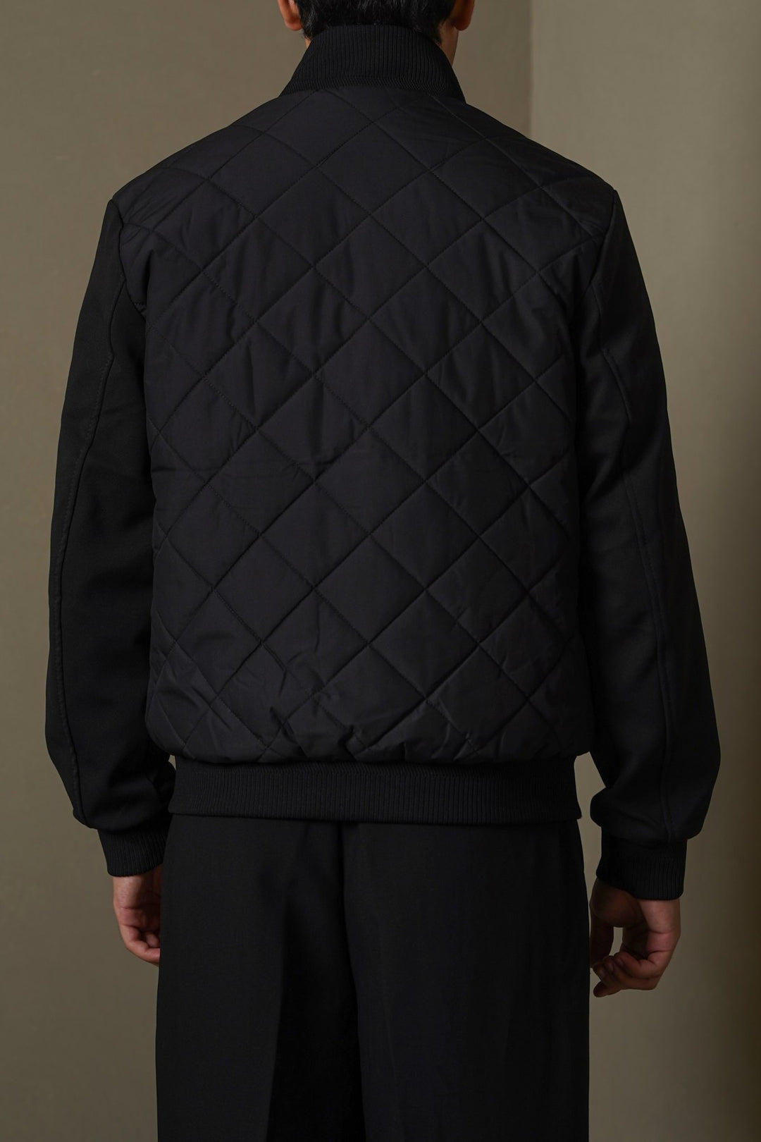 BLACK POLO QUILT JACKET