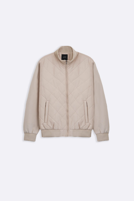 SAND POLO QUILT JACKET