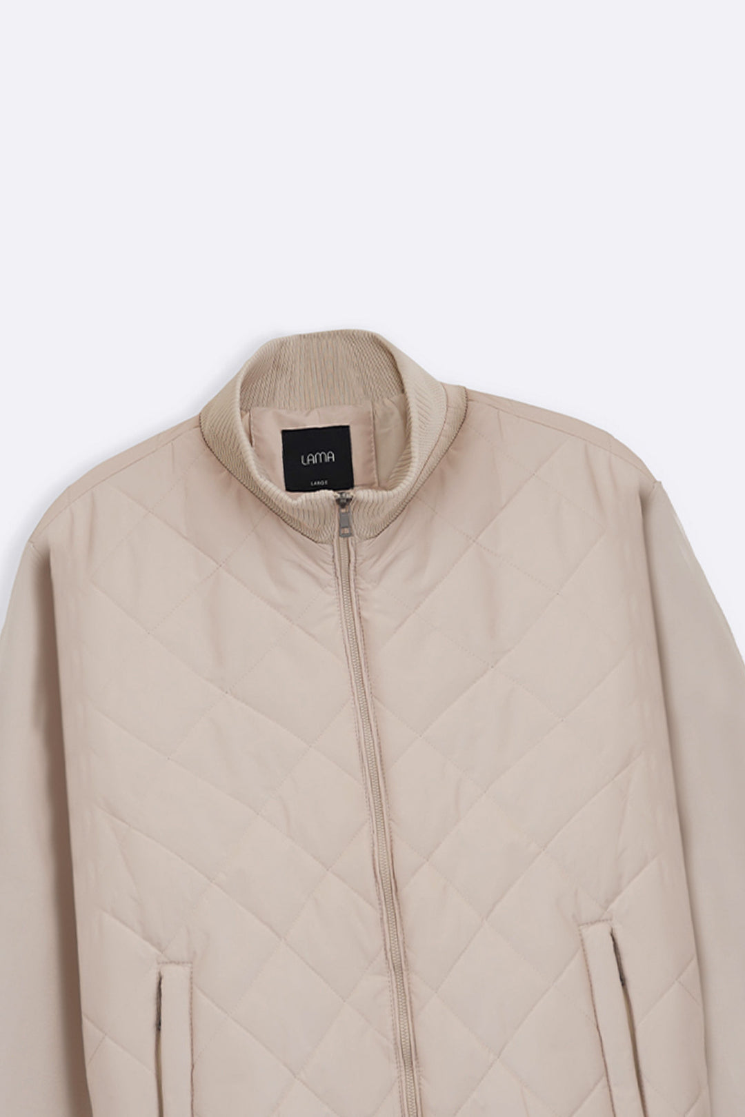SAND POLO QUILT JACKET