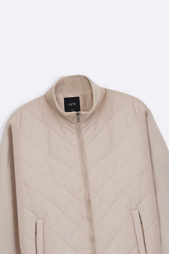 SAND POLO QUILT JACKET