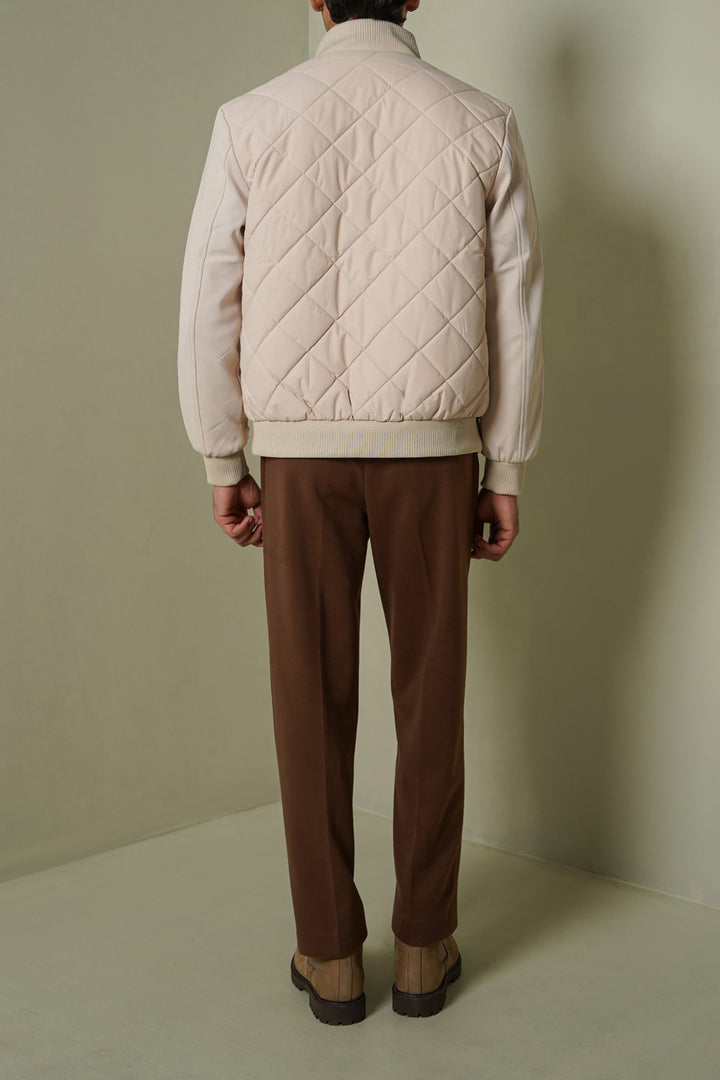 SAND POLO QUILT JACKET