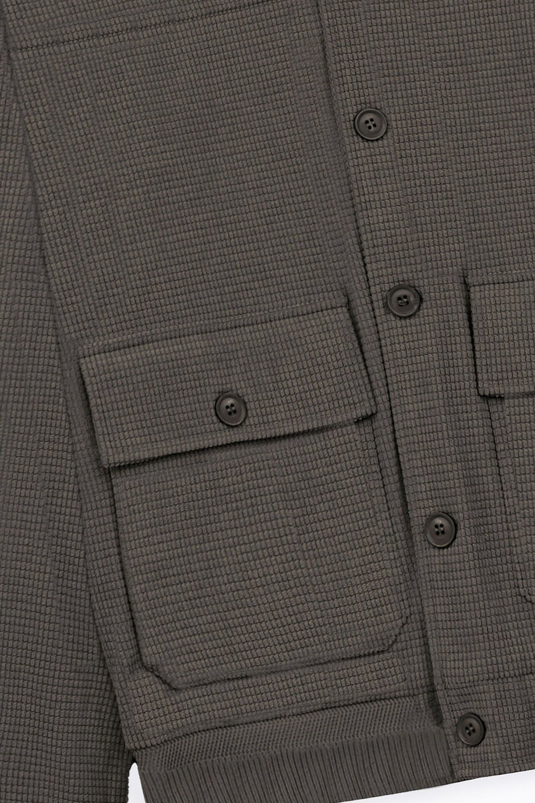 COFFEE MOCKNECK CARDIGAN