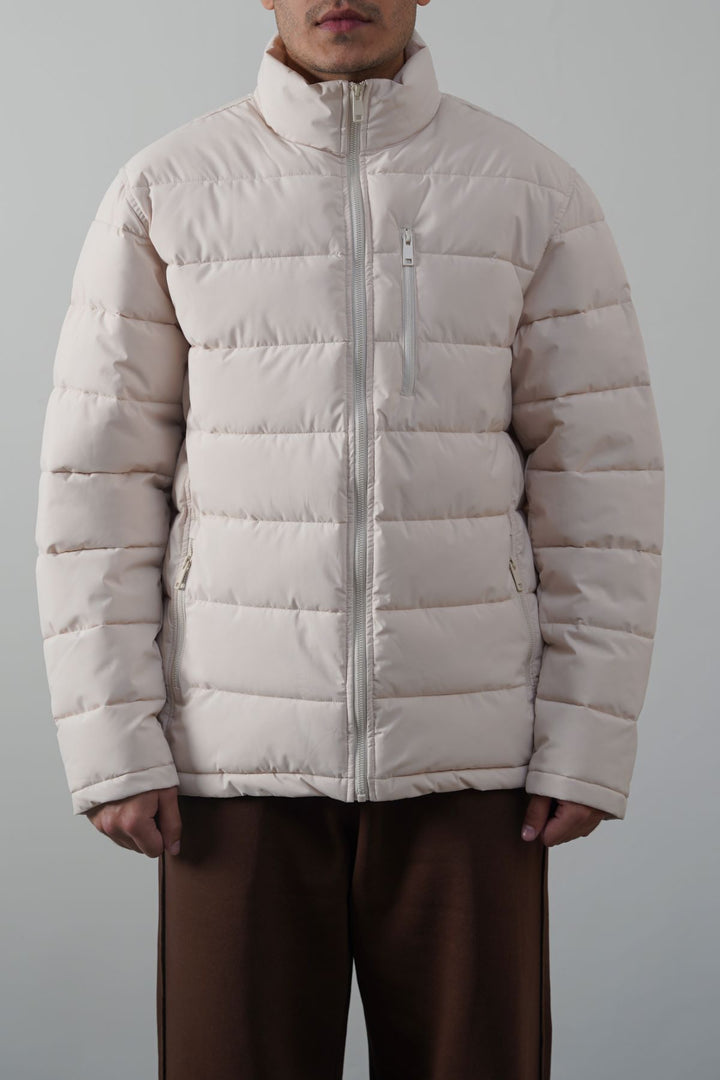BEIGE EVERYDAY PUFFER JACKET