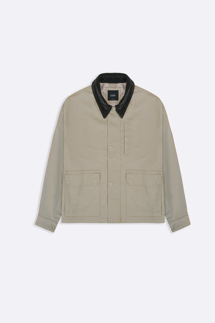 BEIGE UTILITY JACEKT