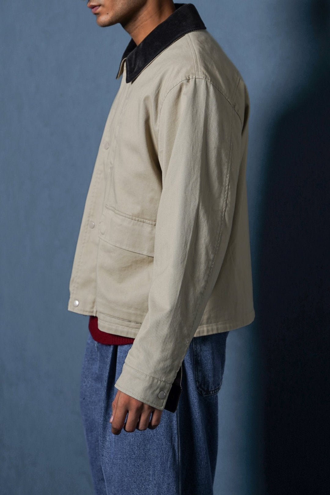 BEIGE UTILITY JACEKT