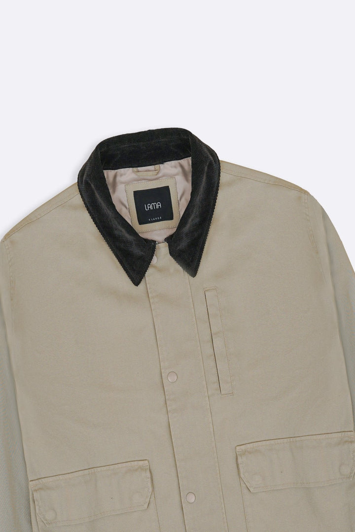 BEIGE UTILITY JACEKT