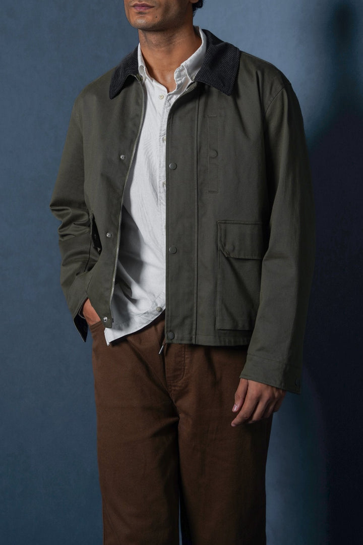 OLIVE UTILITY JACEKT