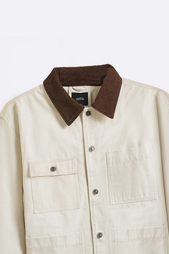 ECRU FISHERMAN JACKET