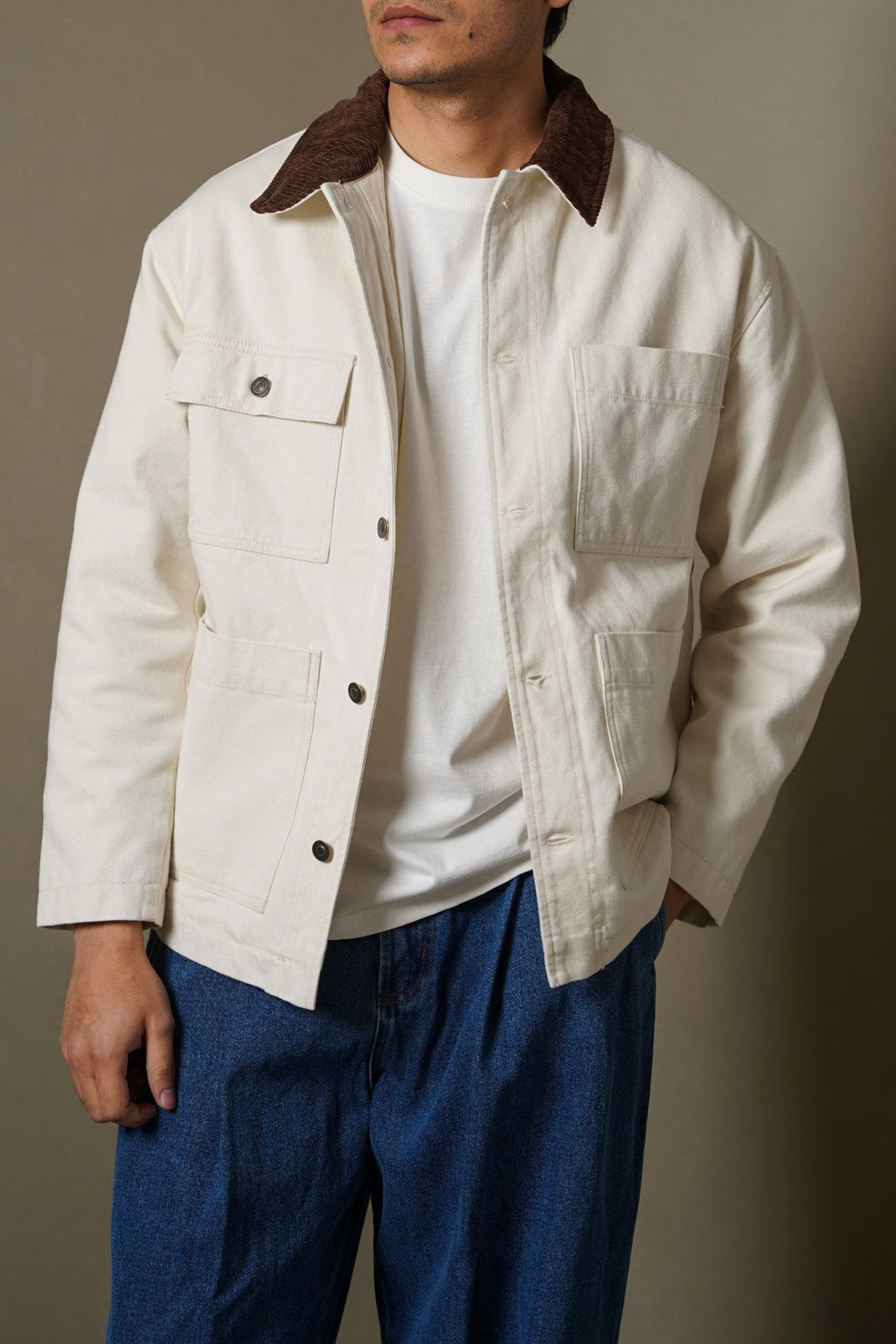 ECRU FISHERMAN JACKET