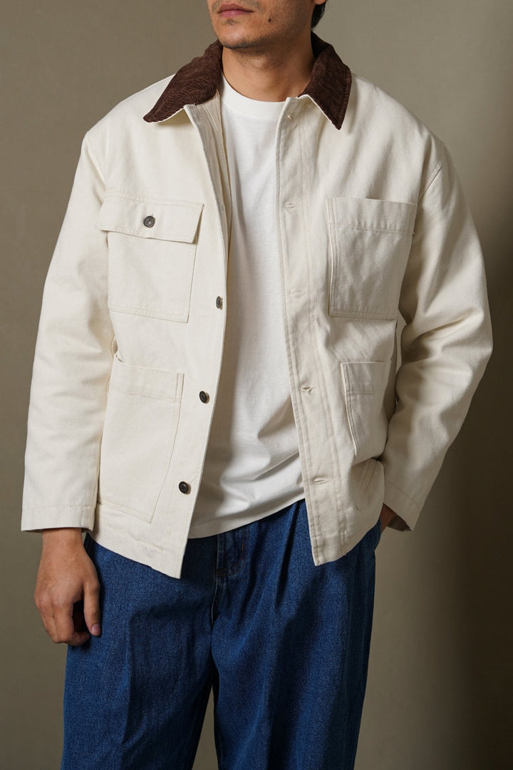 ECRU FISHERMAN JACKET