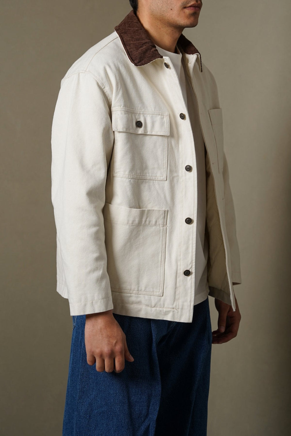 ECRU FISHERMAN JACKET