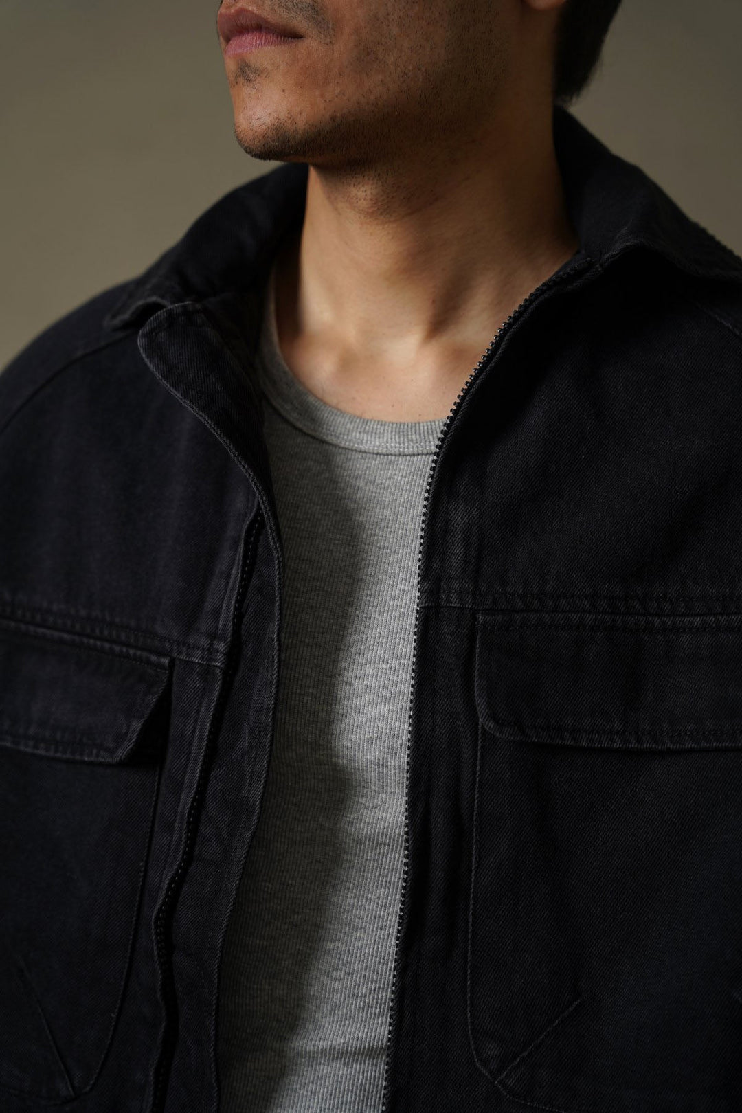 BLACK JAPANESE DENIM JACKET